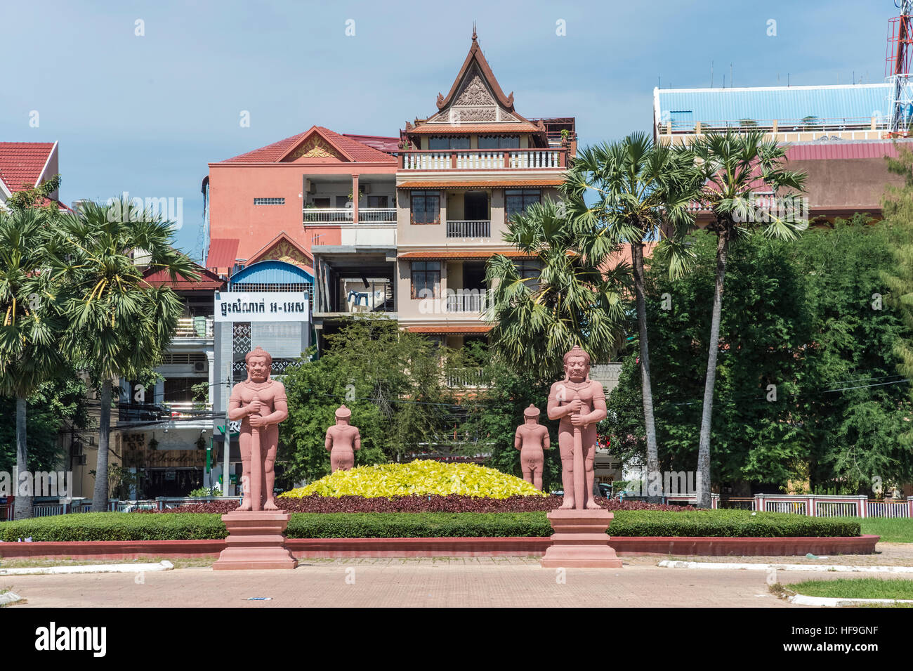 Phnom Penh , Royal Crematoria Gardens Stock Photo