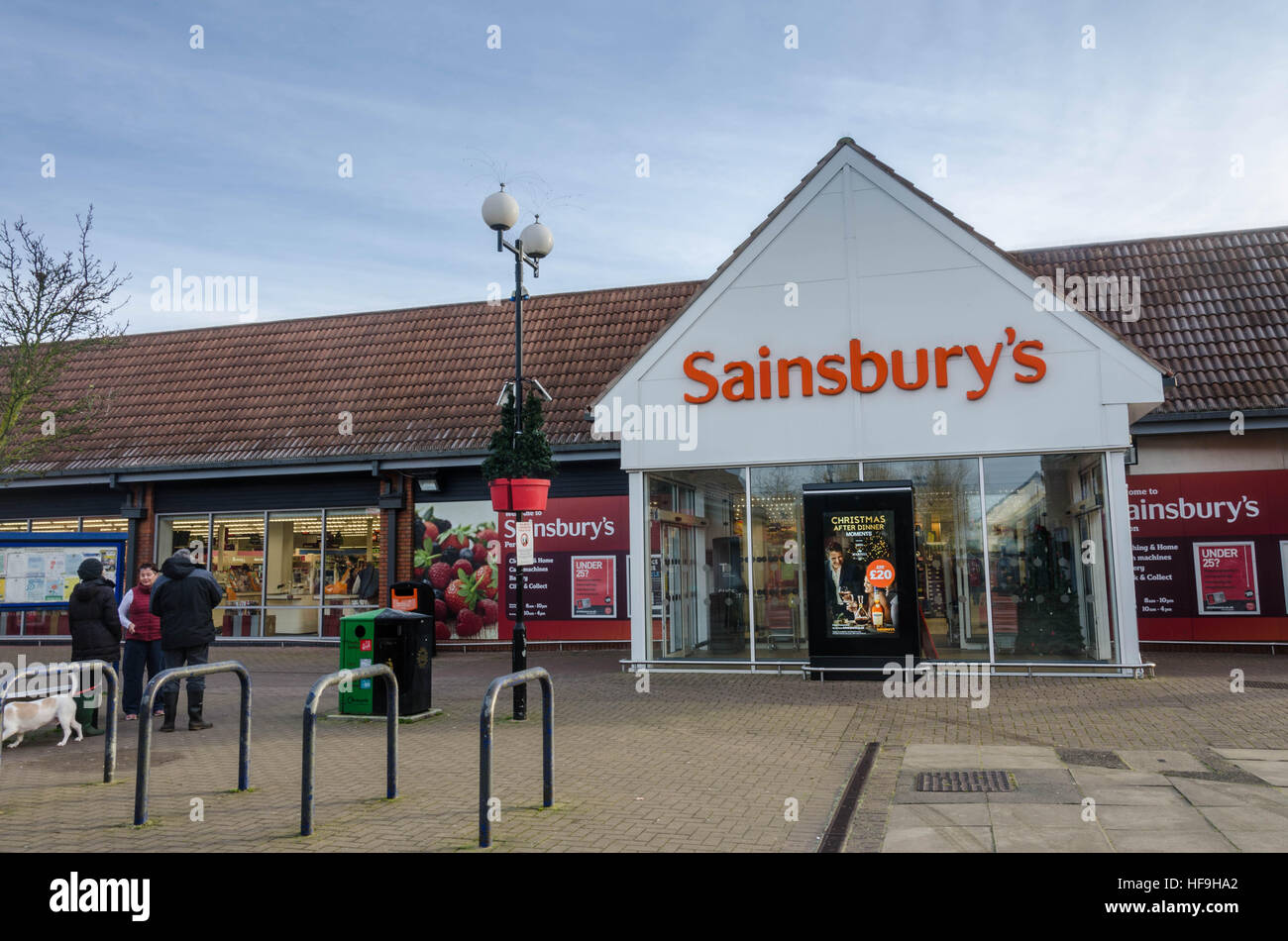 The entrance the Sainsbury's store in Anders Square, Perton