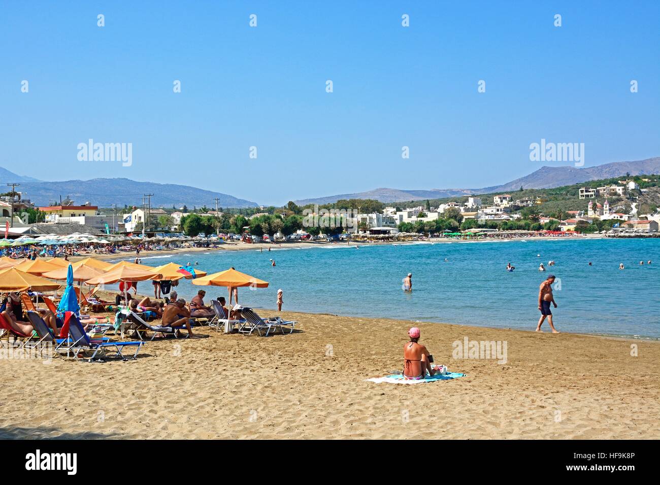 Kalives beach hi-res stock photography and images - Alamy