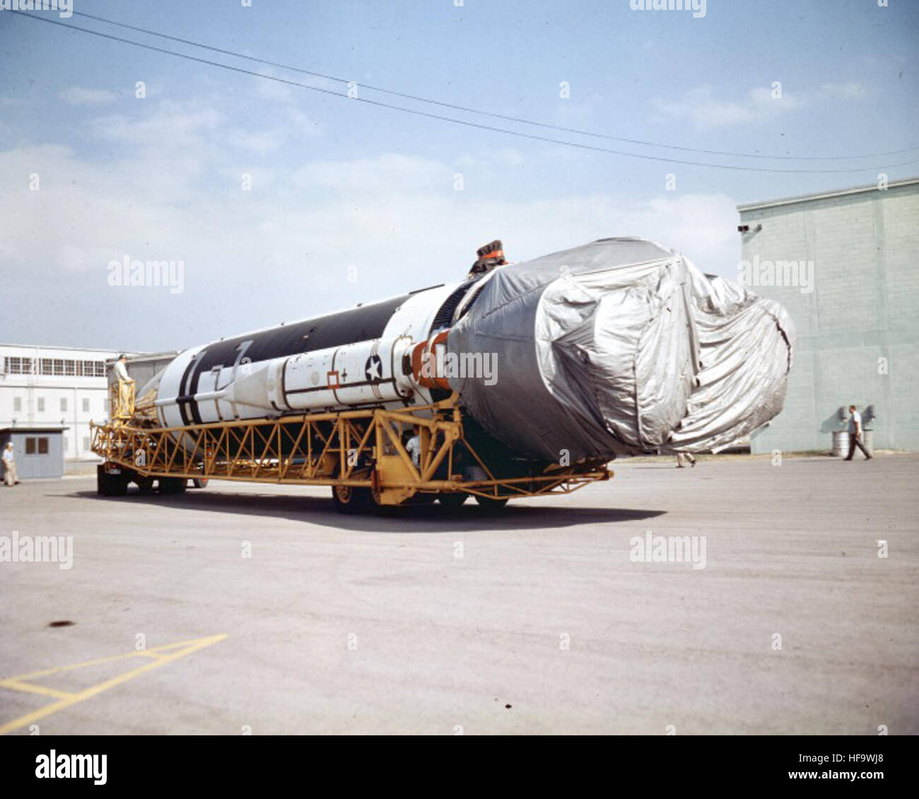 Rocket Number Check An image from the Atlas Collection showing a final check of the rocket ...