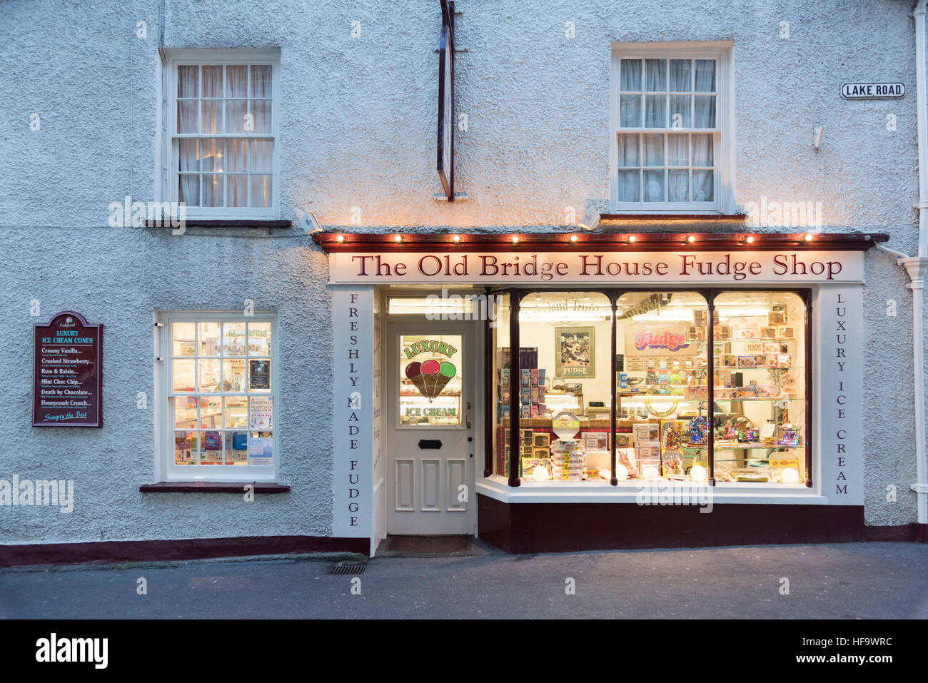 The Old Bridge House Fudge Shop in Ambleside the Lake District Cumbria
