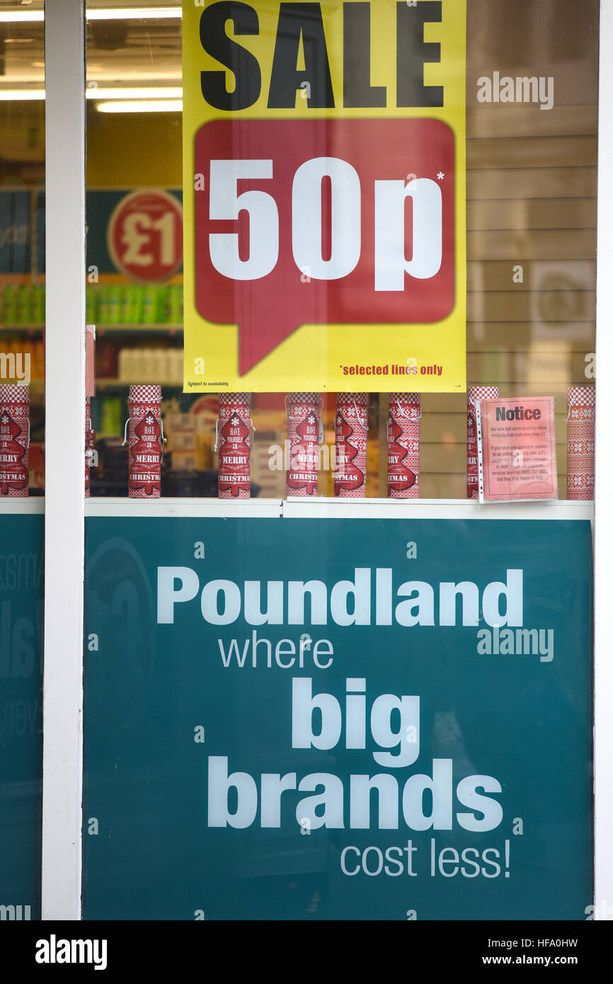 Poundland sale 50p hires stock photography and images Alamy