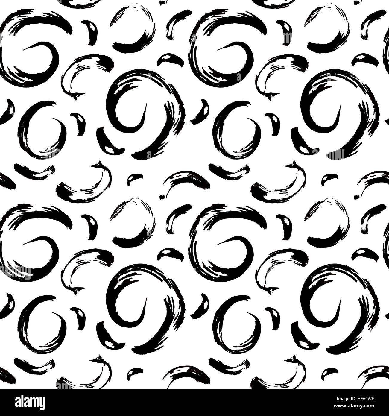 Vector seamless pattern. Abstract background with brush strokes Stock ...