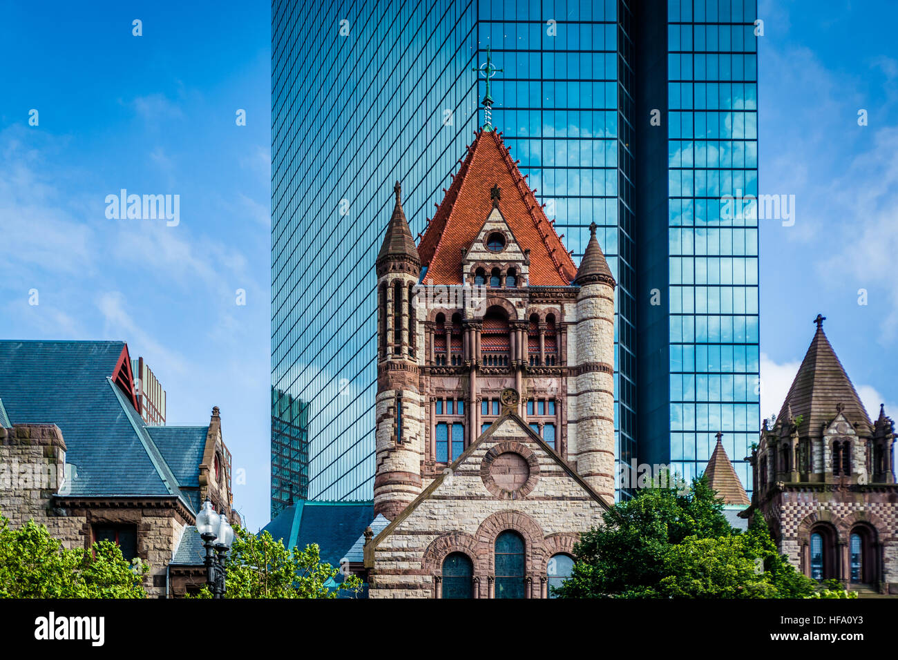 Buildings at Copley, in Back Bay, Boston, Massachusetts Stock Photo - Alamy
