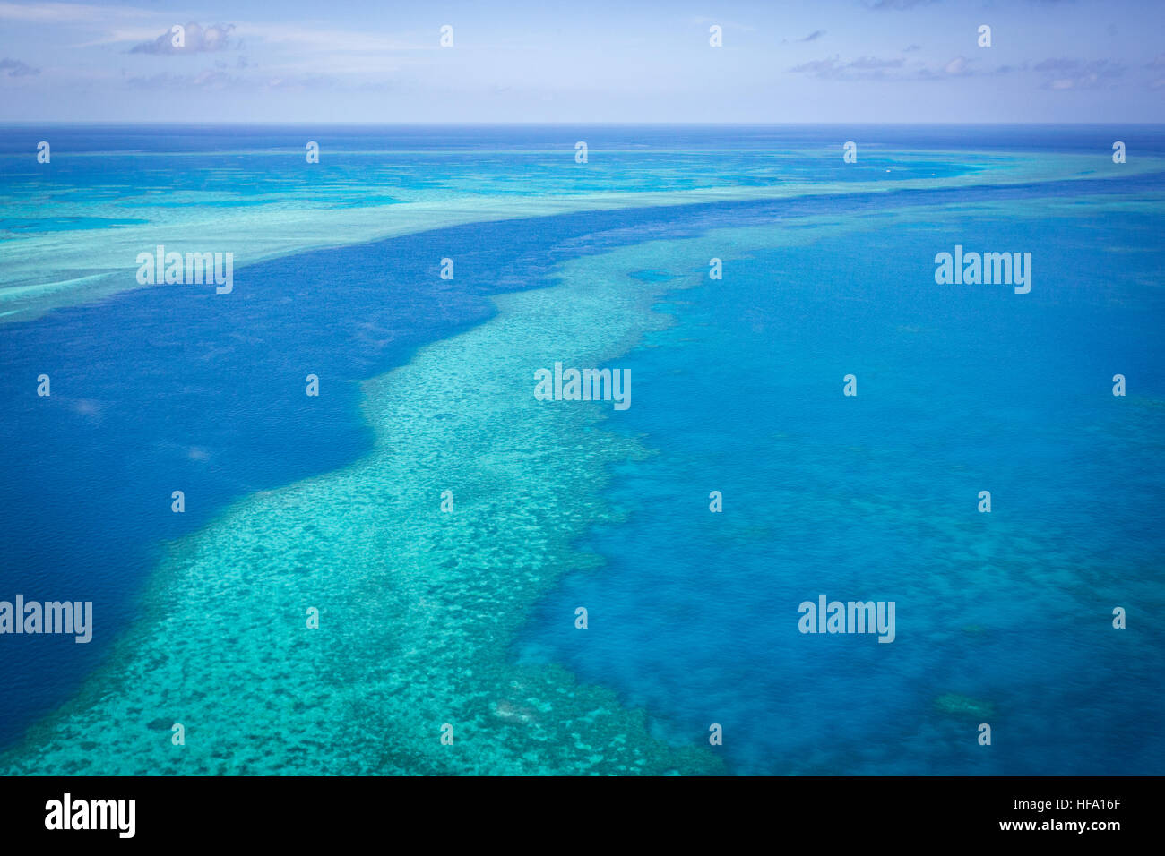 Great Barrier Reef from above, Queensland, Australia Stock Photo Alamy