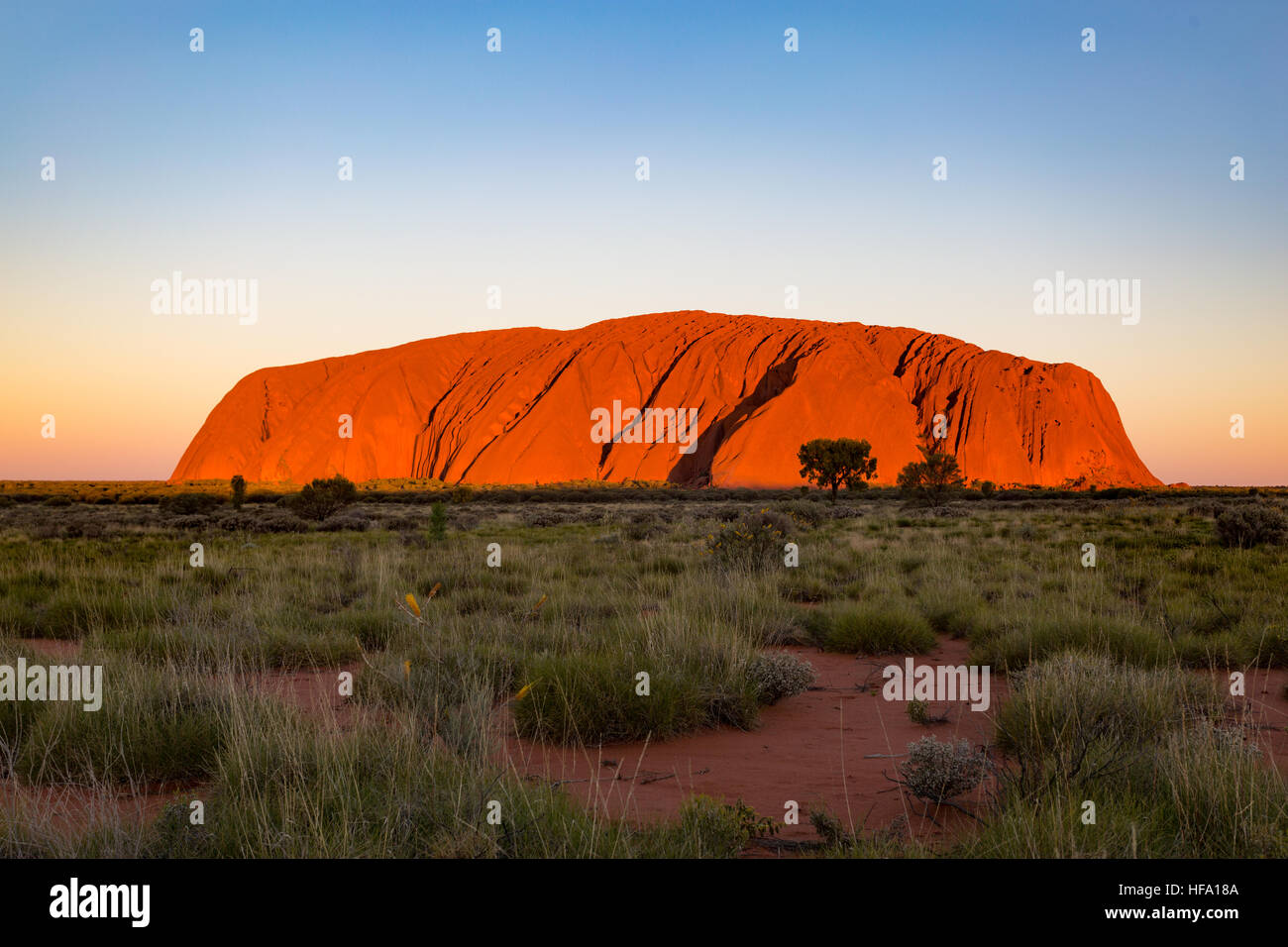 Uluru, Red Center, Northern Territory, Australia. Stock Photo