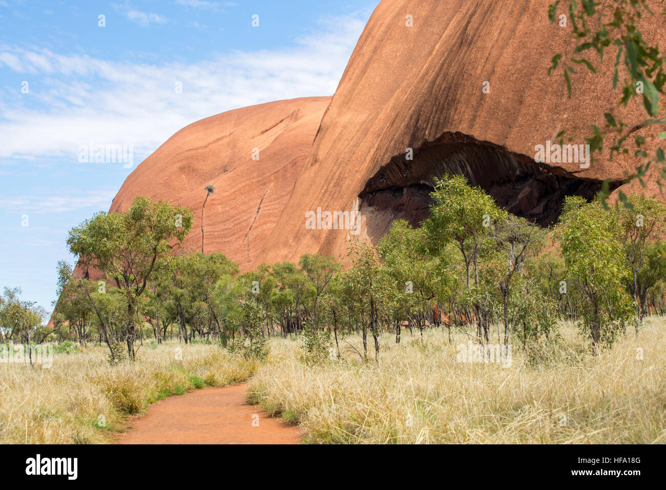 Uluru Base Walk, Australia Stock Photo