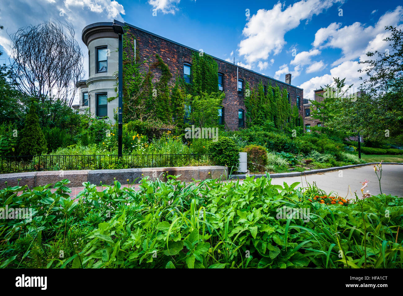 Gardens at Southwest Corridor Park in Back Bay, Boston, Massachusetts Stock Photo Alamy