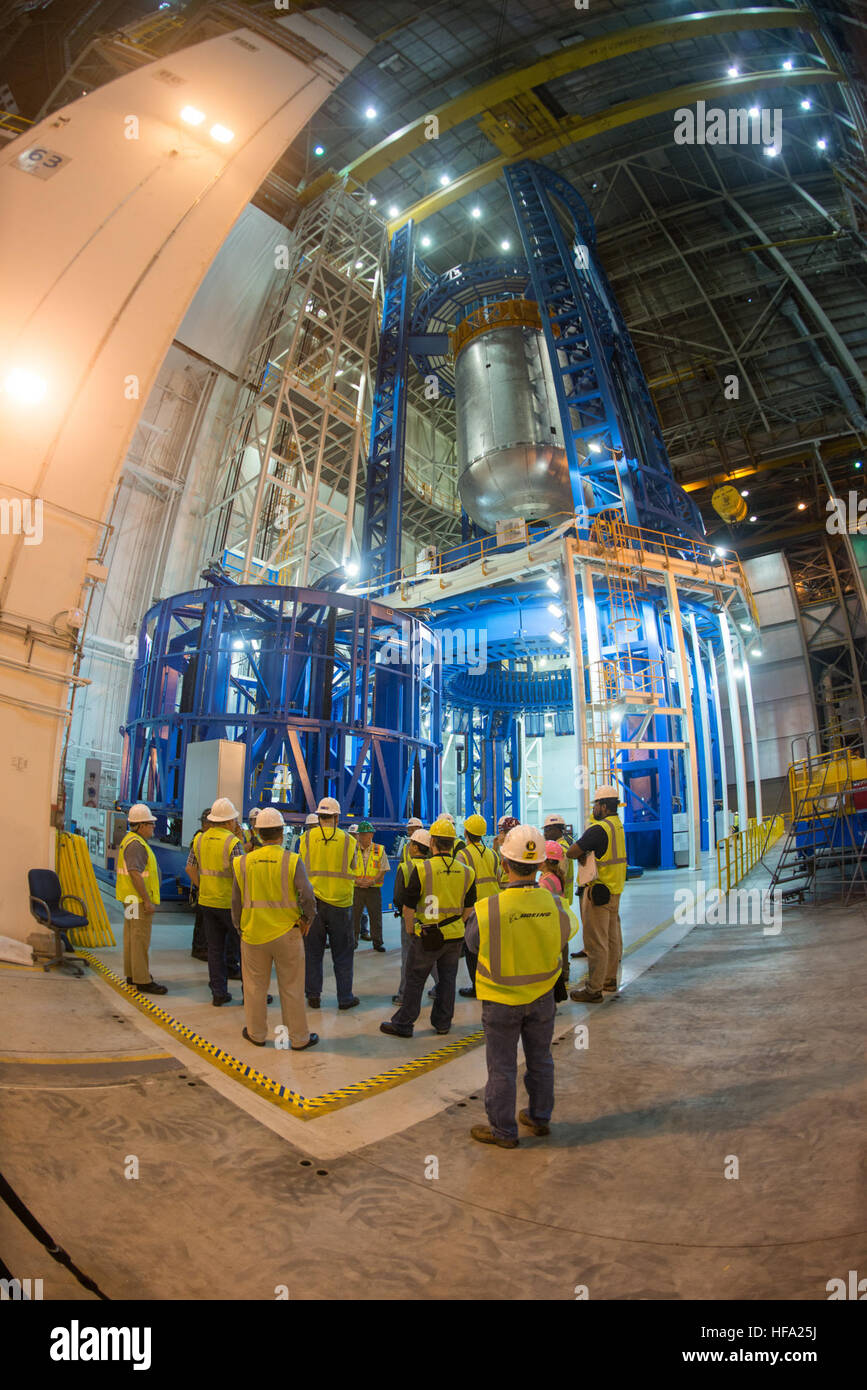 Liquid oxygen tank confidence weld complete on VAC Liquid oxygen tank