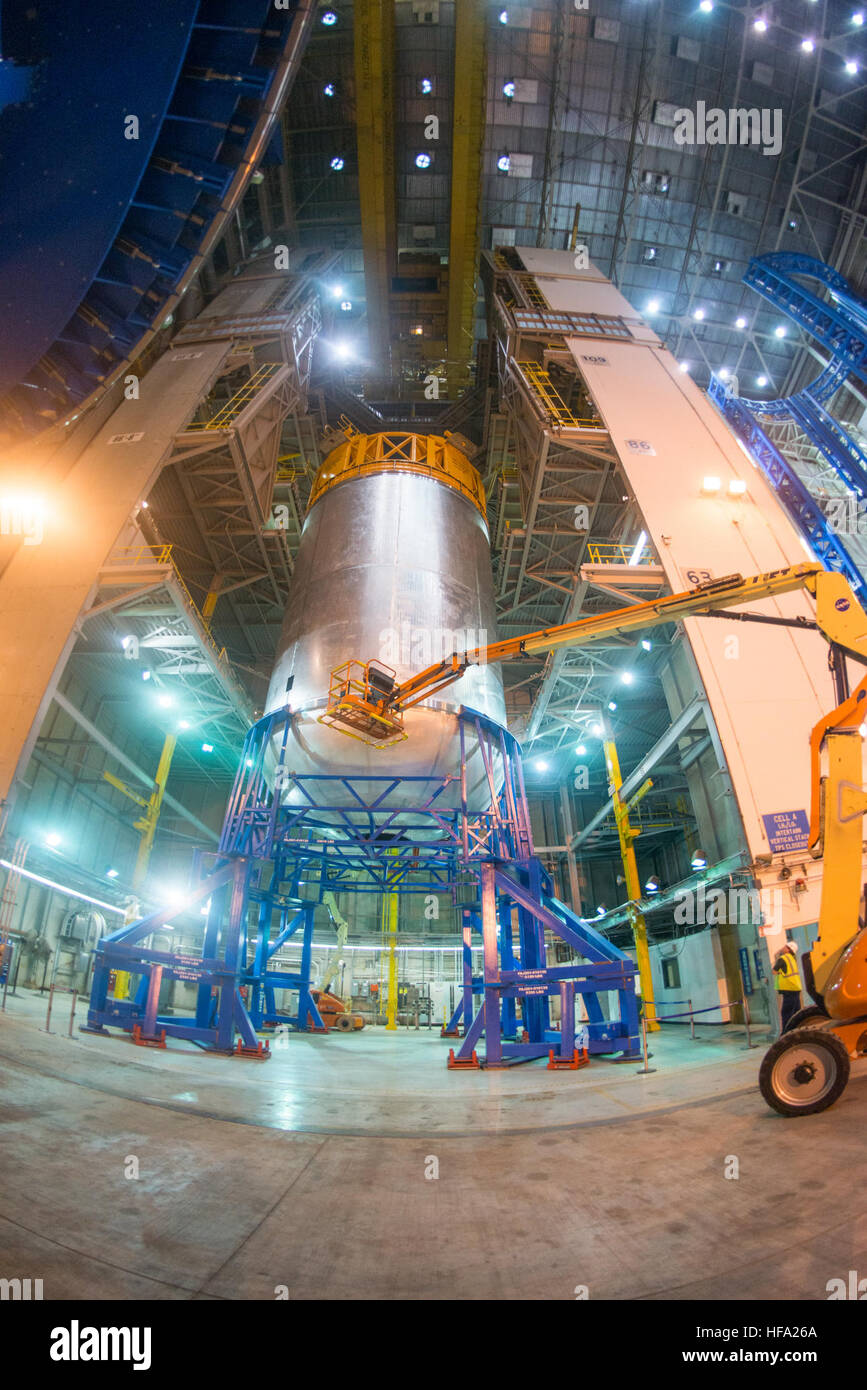 Liquid oxygen tank confidence weld complete on VAC Liquid oxygen tank