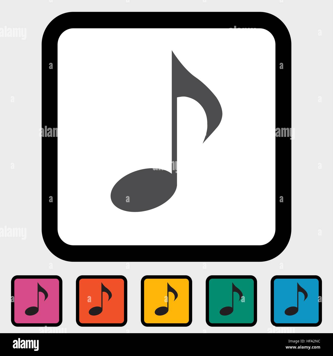 Music note symbols. Vector illustration EPS 8 Stock Vector Image & Art