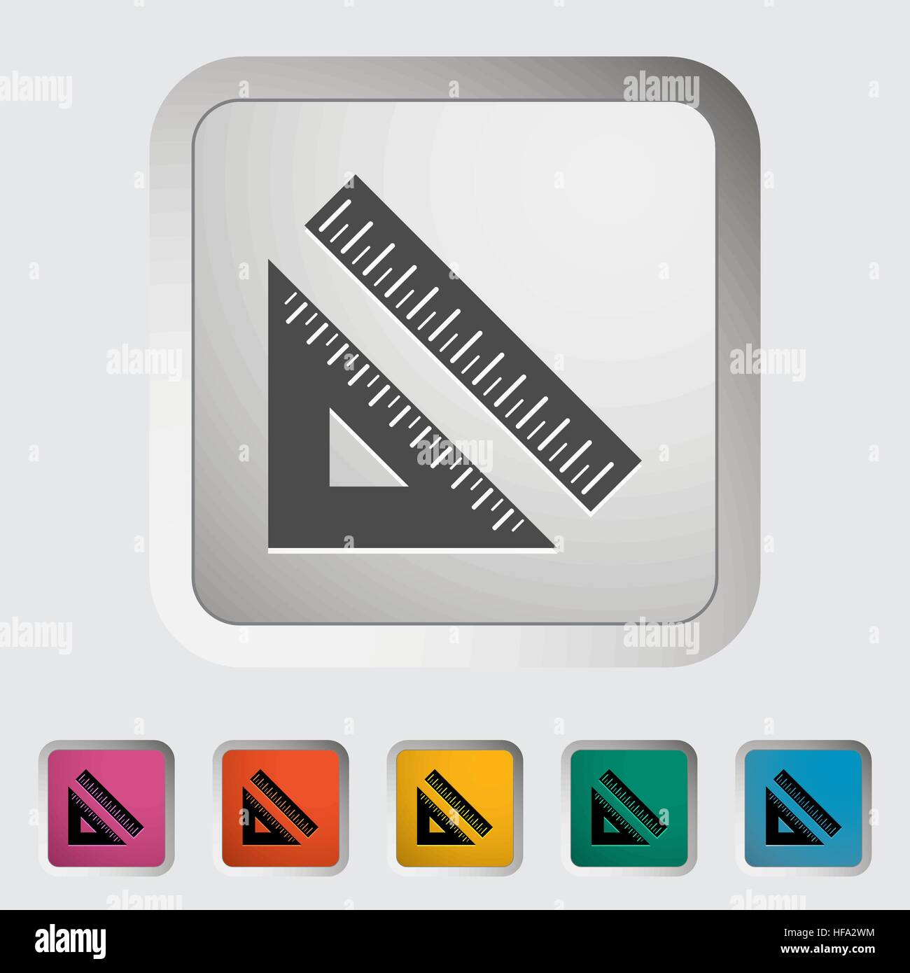 Straightedge. Single icon. Vector illustration Stock Vector Image & Art