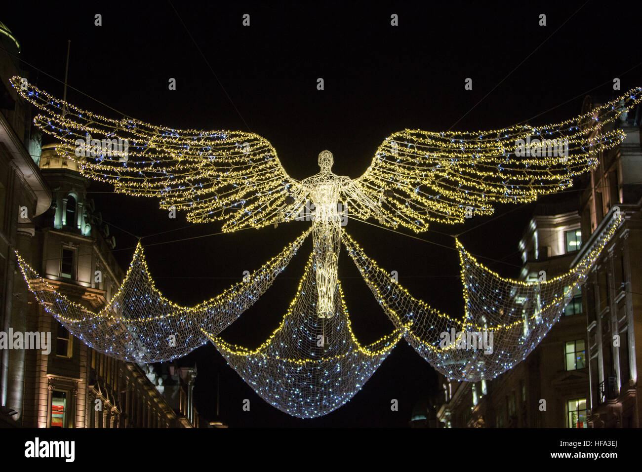2016 Christmas lights, Regent's Street, London UK. Featuring