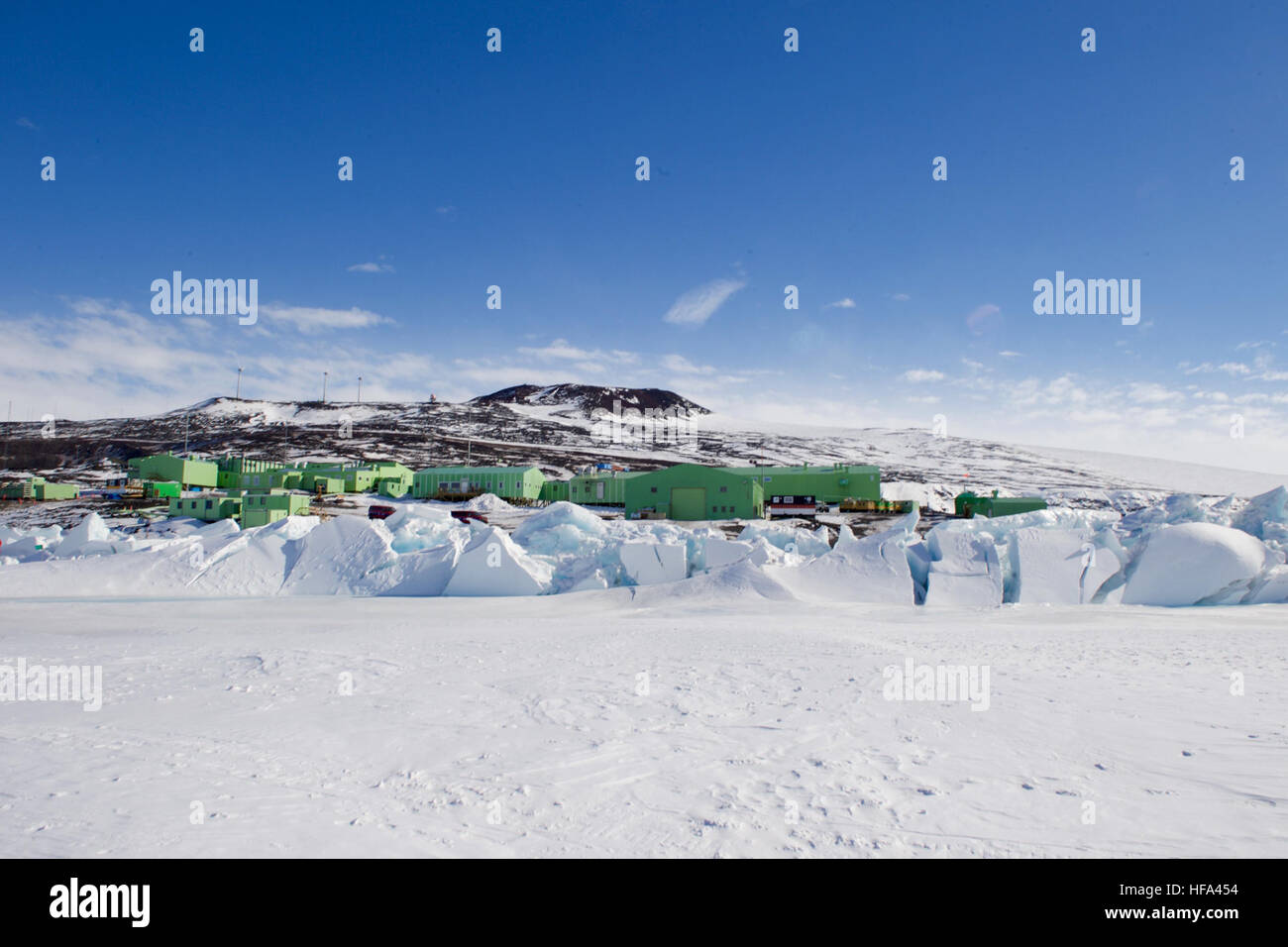 Scott Base Scott Base, the New Zealand research station in the Antarctic, as seen ...