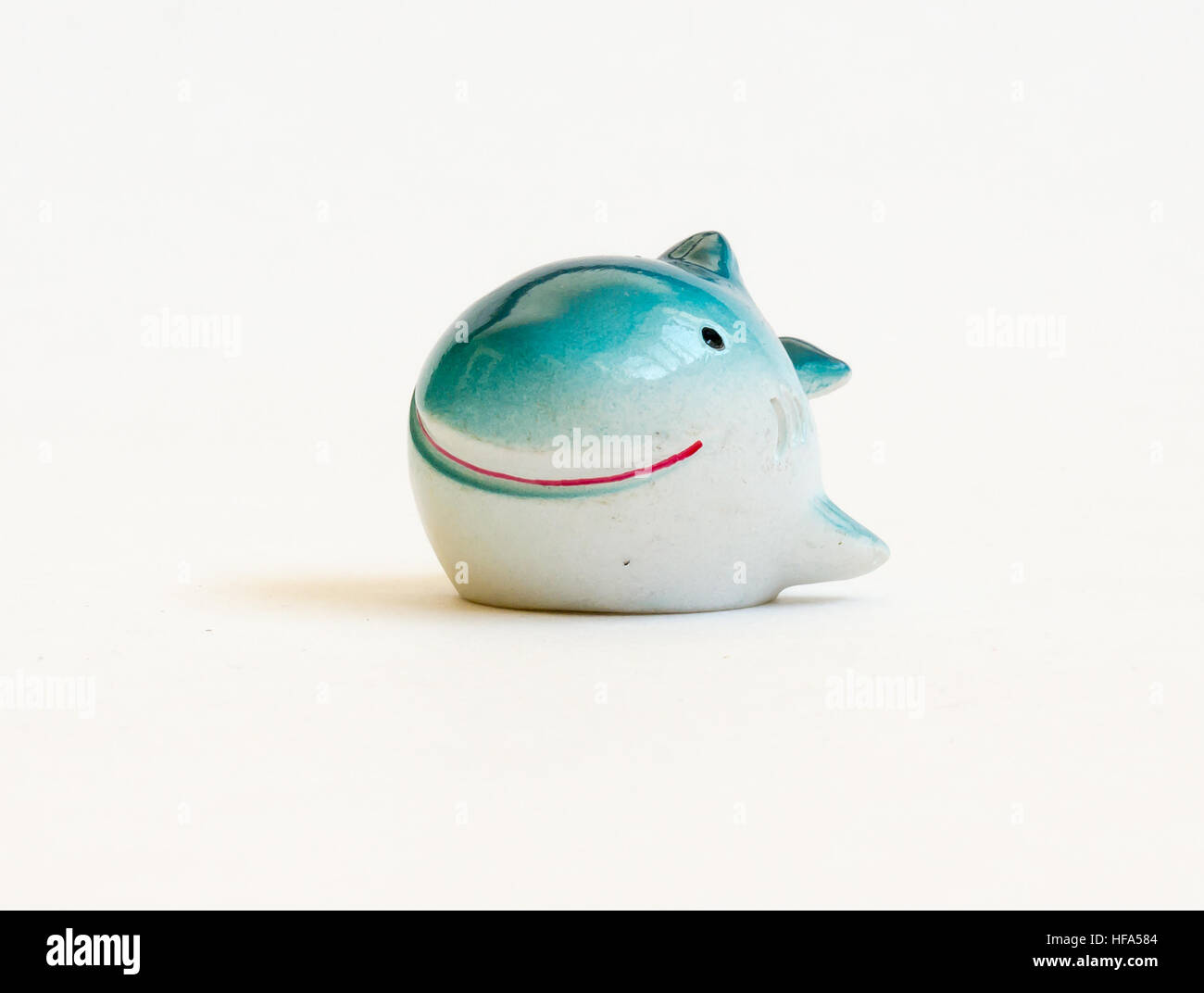 The Miniature isolated toy whale. Stock Photo