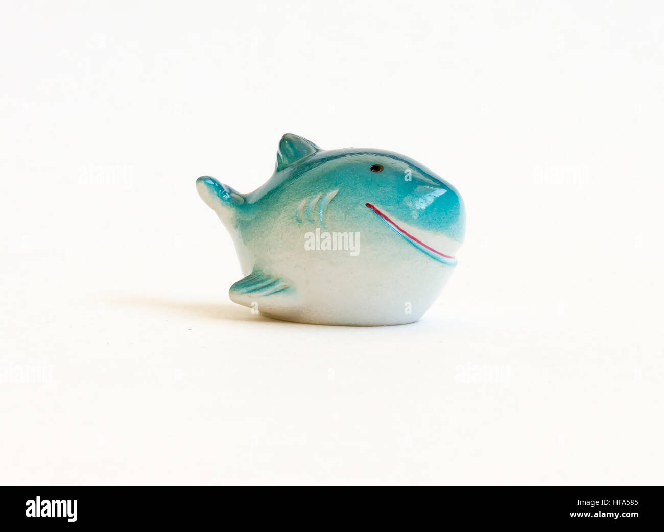The Miniature isolated toy whale. Stock Photo