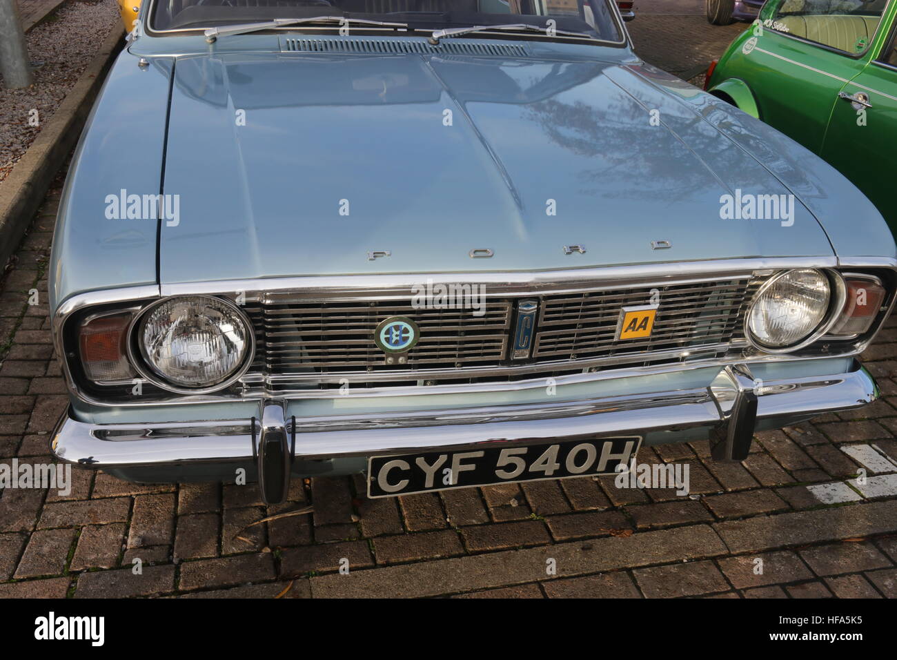 26TH DECEMBER 2016,WICKHAM,HANTS Old retro classic cars at a show in