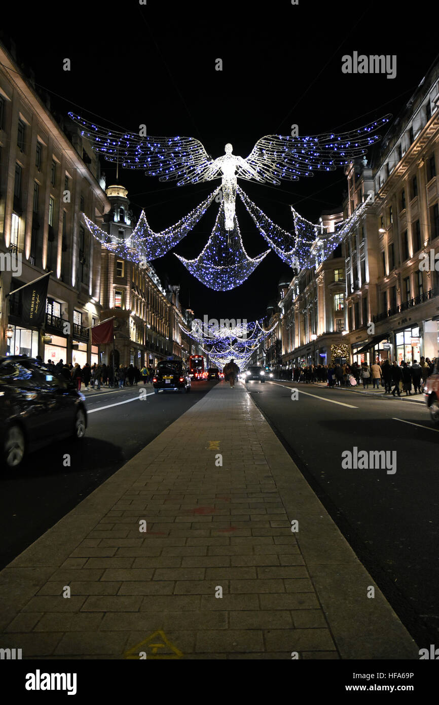 Regent Street Christmas lights Stock Photo Alamy