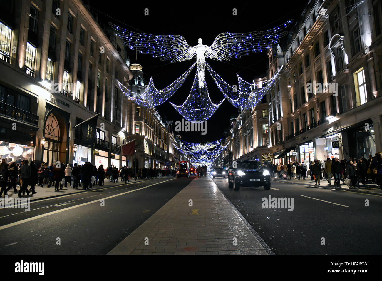 Regent Street Christmas lights Stock Photo Alamy
