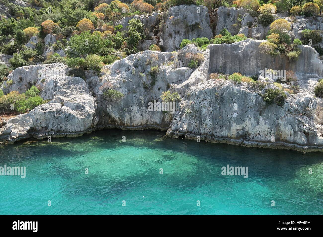 Kekova Island and the Ruins of the Sunken City Simena in the Antalya ...