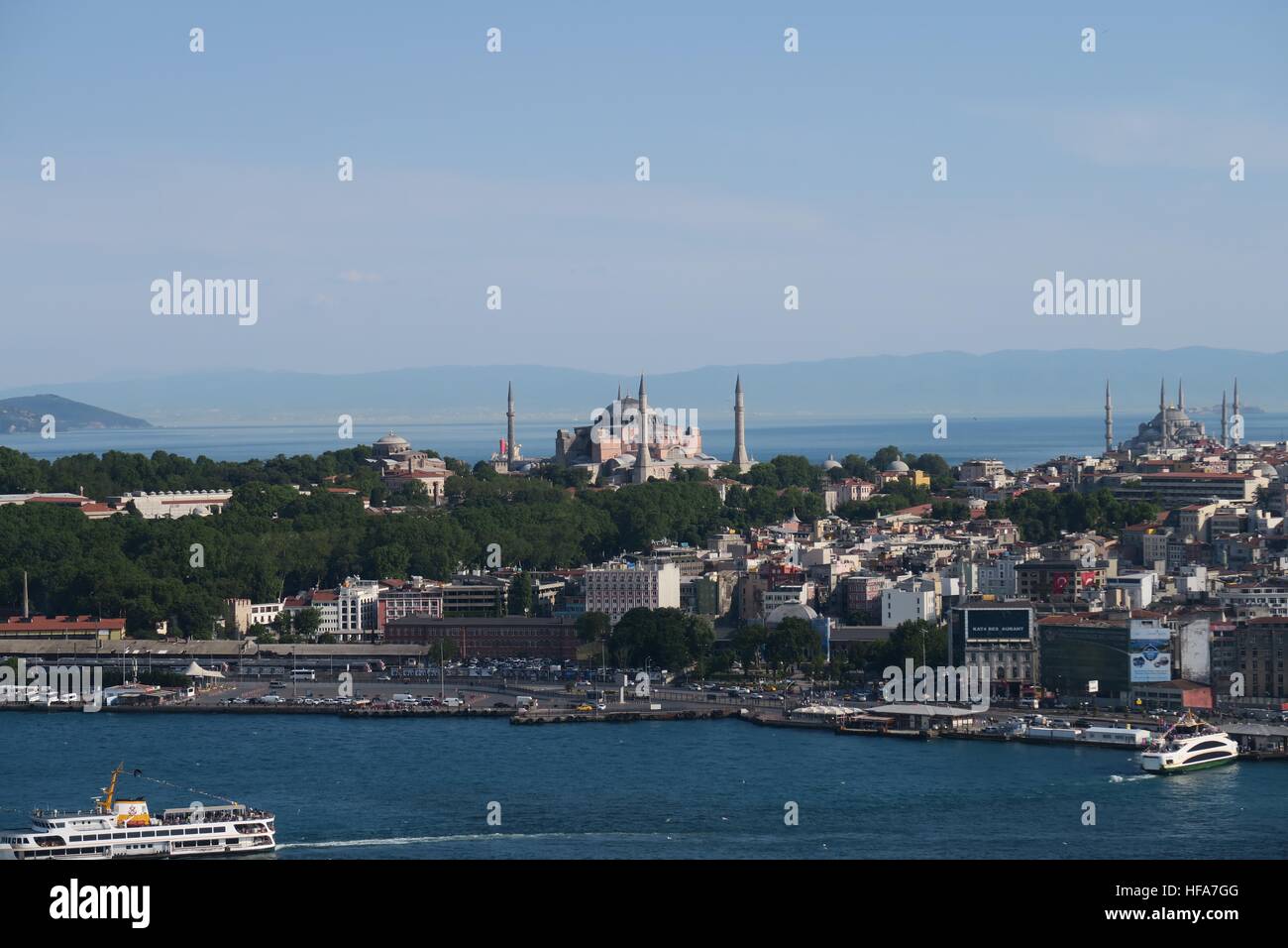 Hagia sophia istanbul turkey aerial hi-res stock photography and images ...