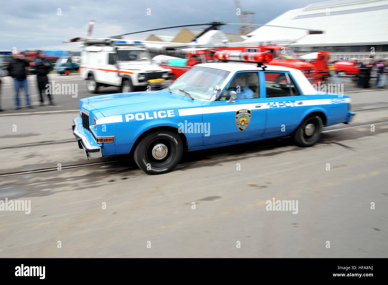 Classic Ford LTD American Police car Stock Photo