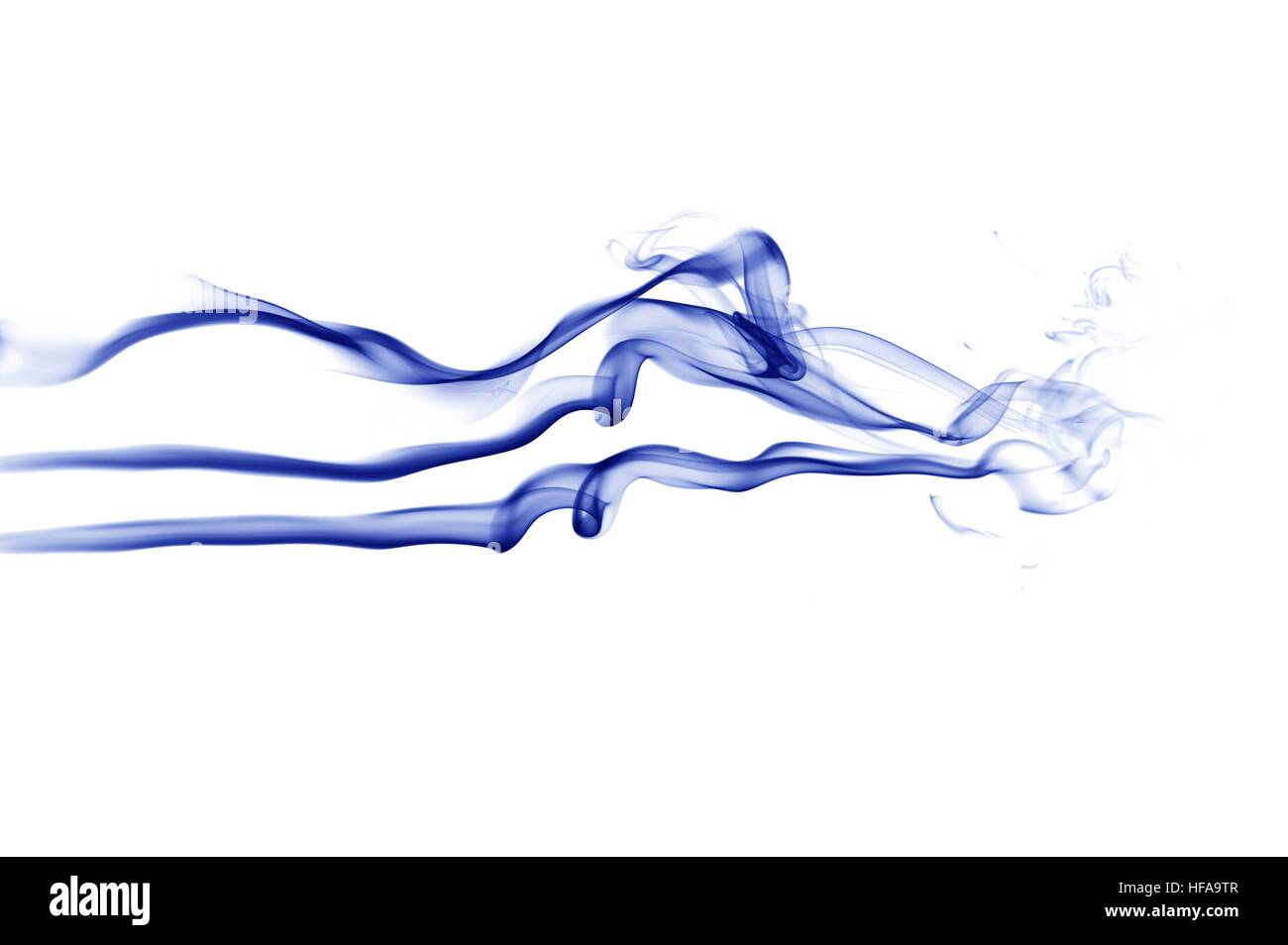 Abstract blue waves isolated on white. Blue waves Stock Photo - Alamy
