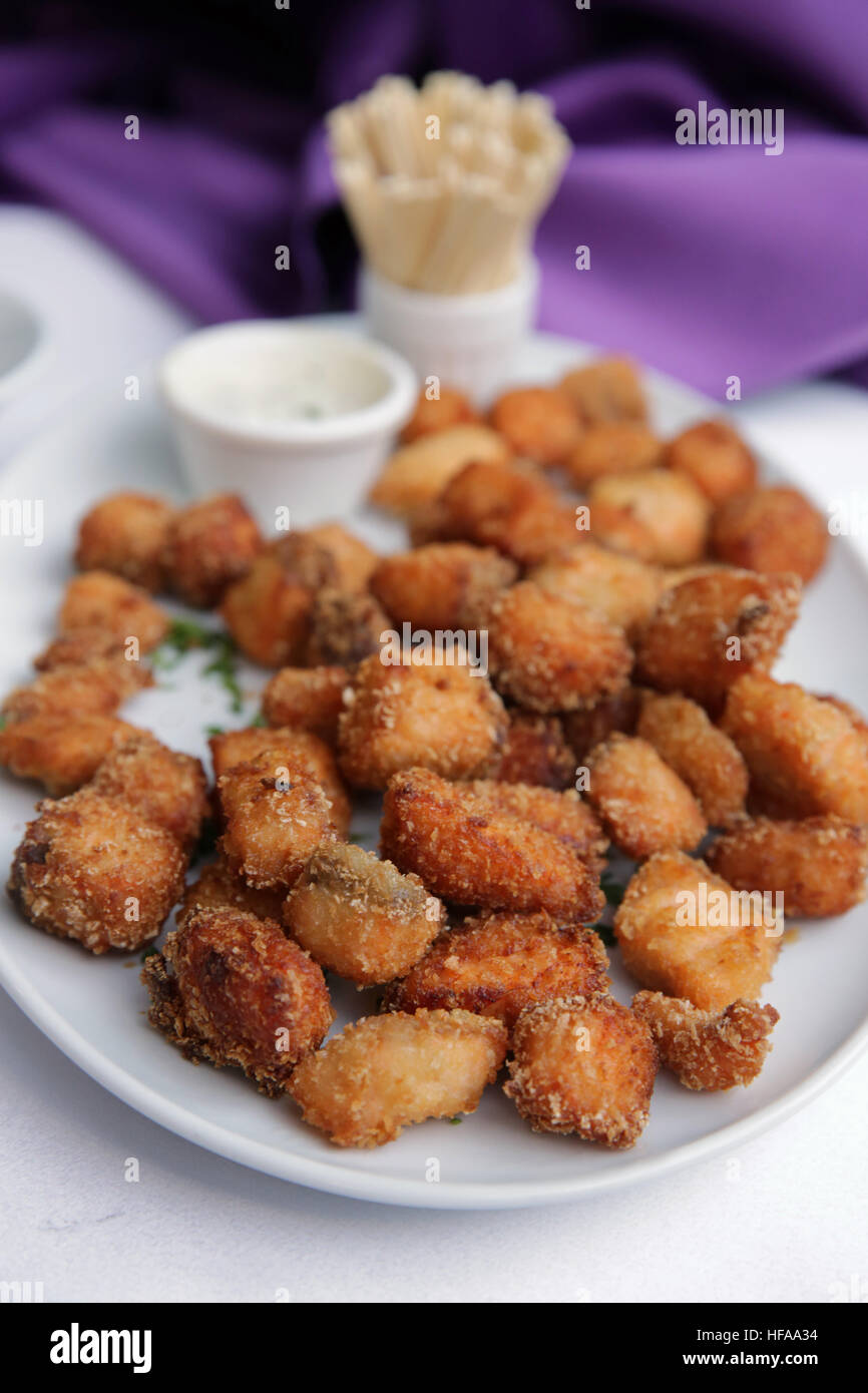 deep fried Chicken balls Stock Photo