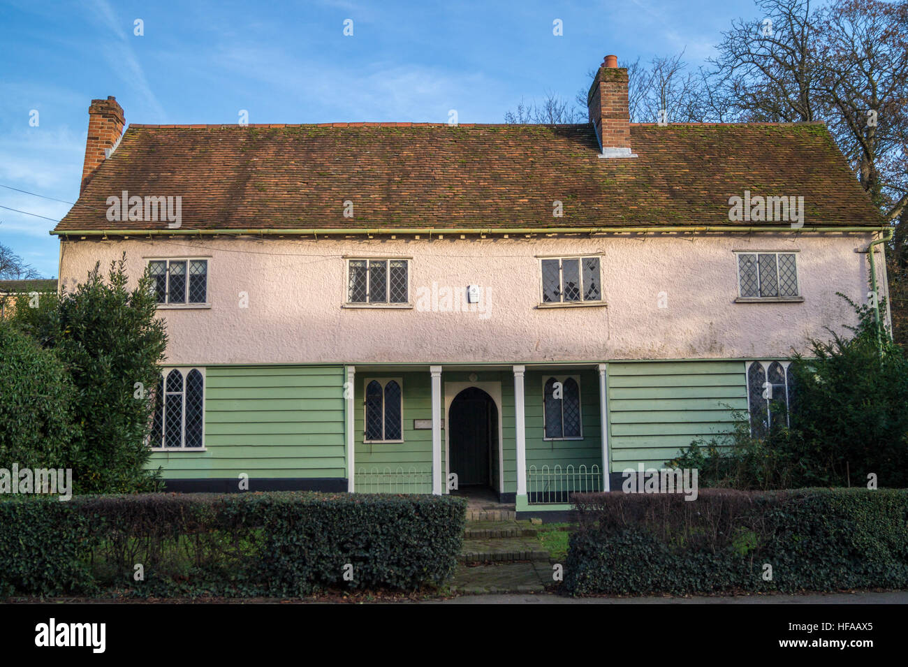 Hermitage Cottage, Georgian house, High Street, Chipping Ongar, Essex, England Stock Photo