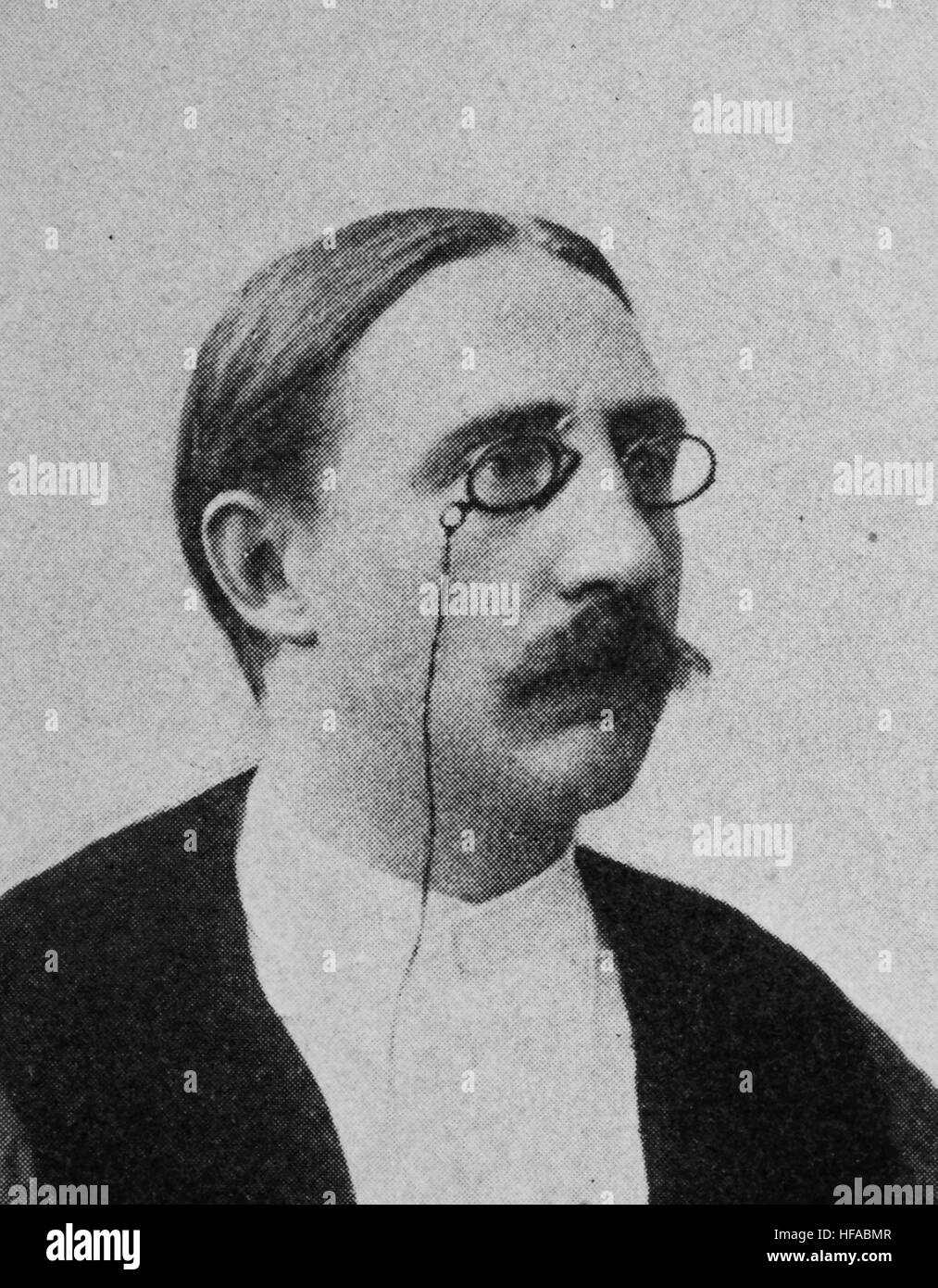 Georg von Schanz, 1853-1931, German legal scholar. He originally developed a definition of income, now known as Haig-Simons income, reproduction photo from the year 1895, digital improved Stock Photo