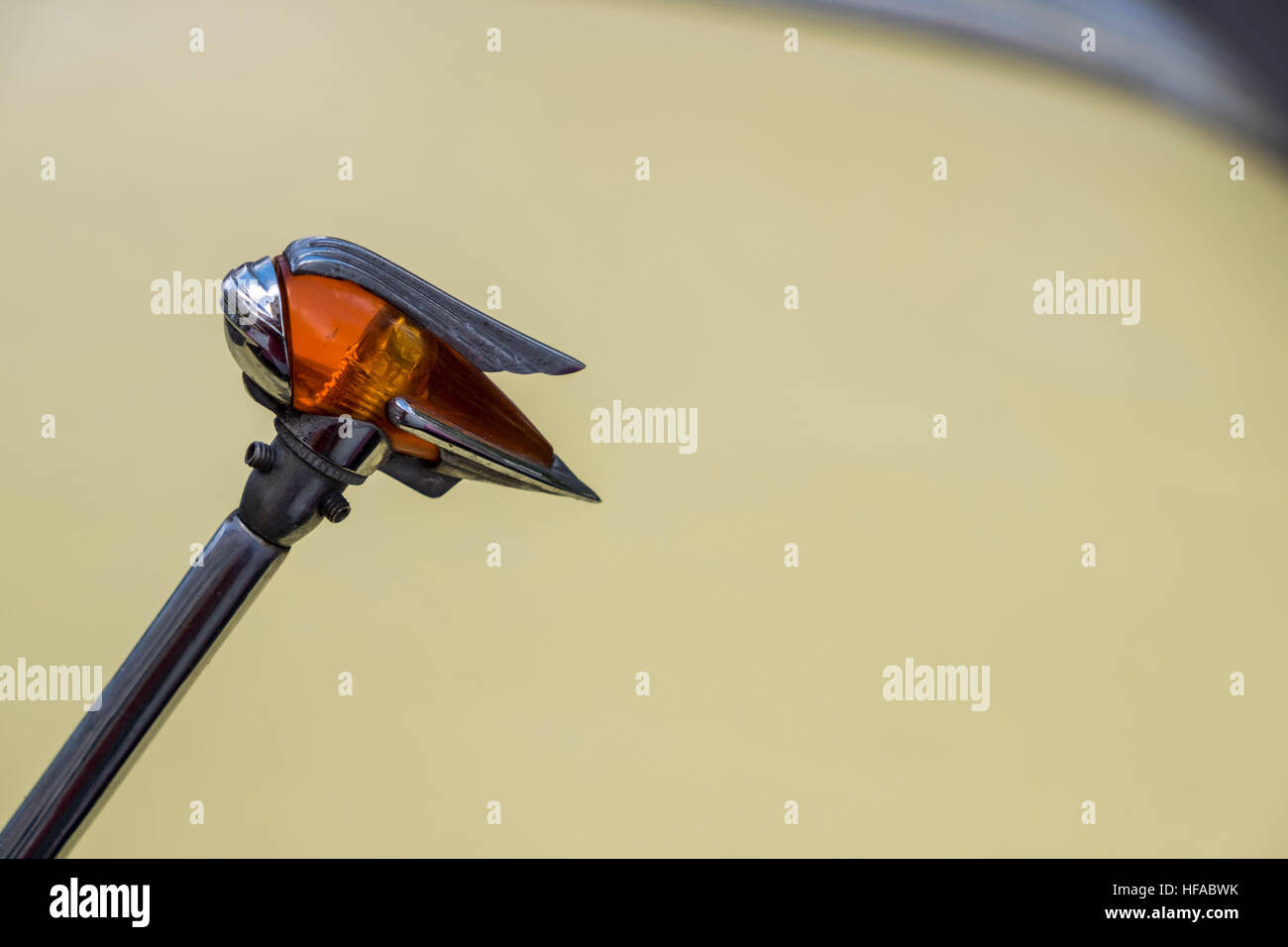 Turn indicator light on a stalk, 1950s classic american Pontiac