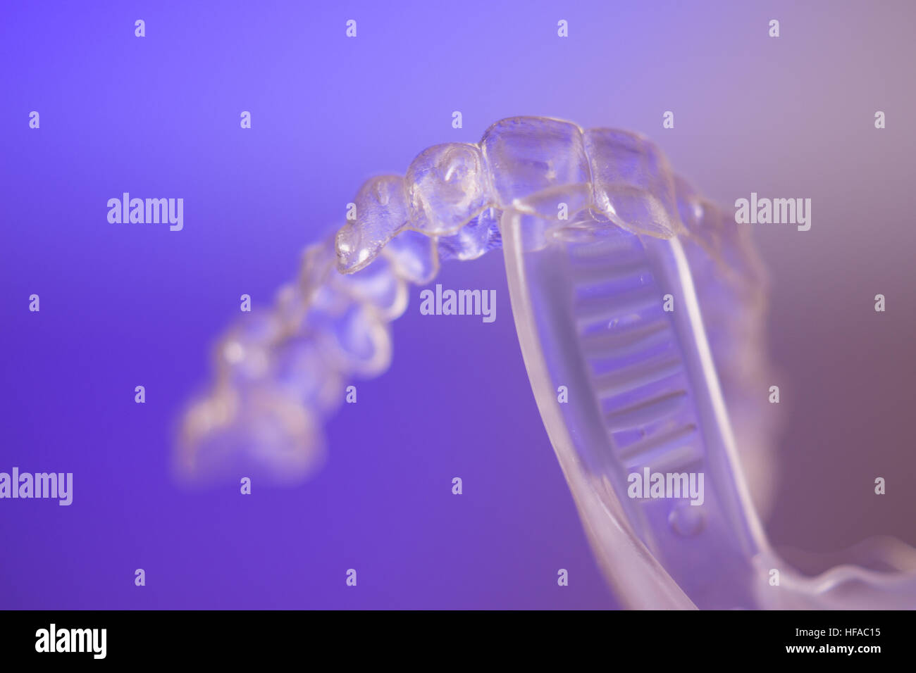 Vibrating dental device with invisible orthodontics Stock Photo Alamy