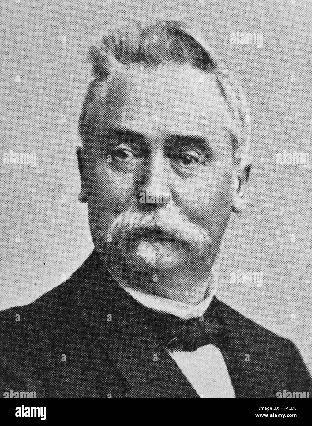 Albert Mooren, 1828-1899, a German ophthalmologist., reproduction photo from the year 1895, digital improved Stock Photo
