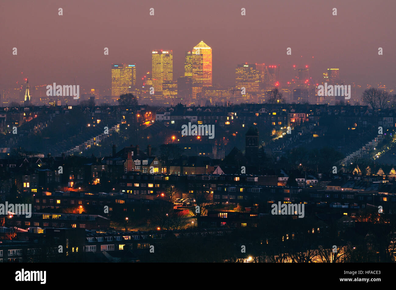 London skyline from alexandra palace hi-res stock photography and images -  Alamy