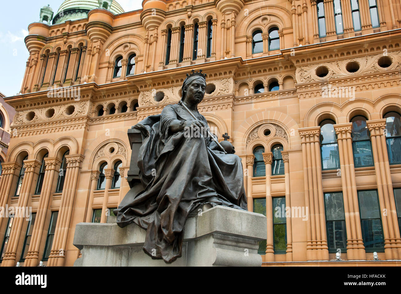 Queen Victoria Statue - Sydney - Australia Stock Photo