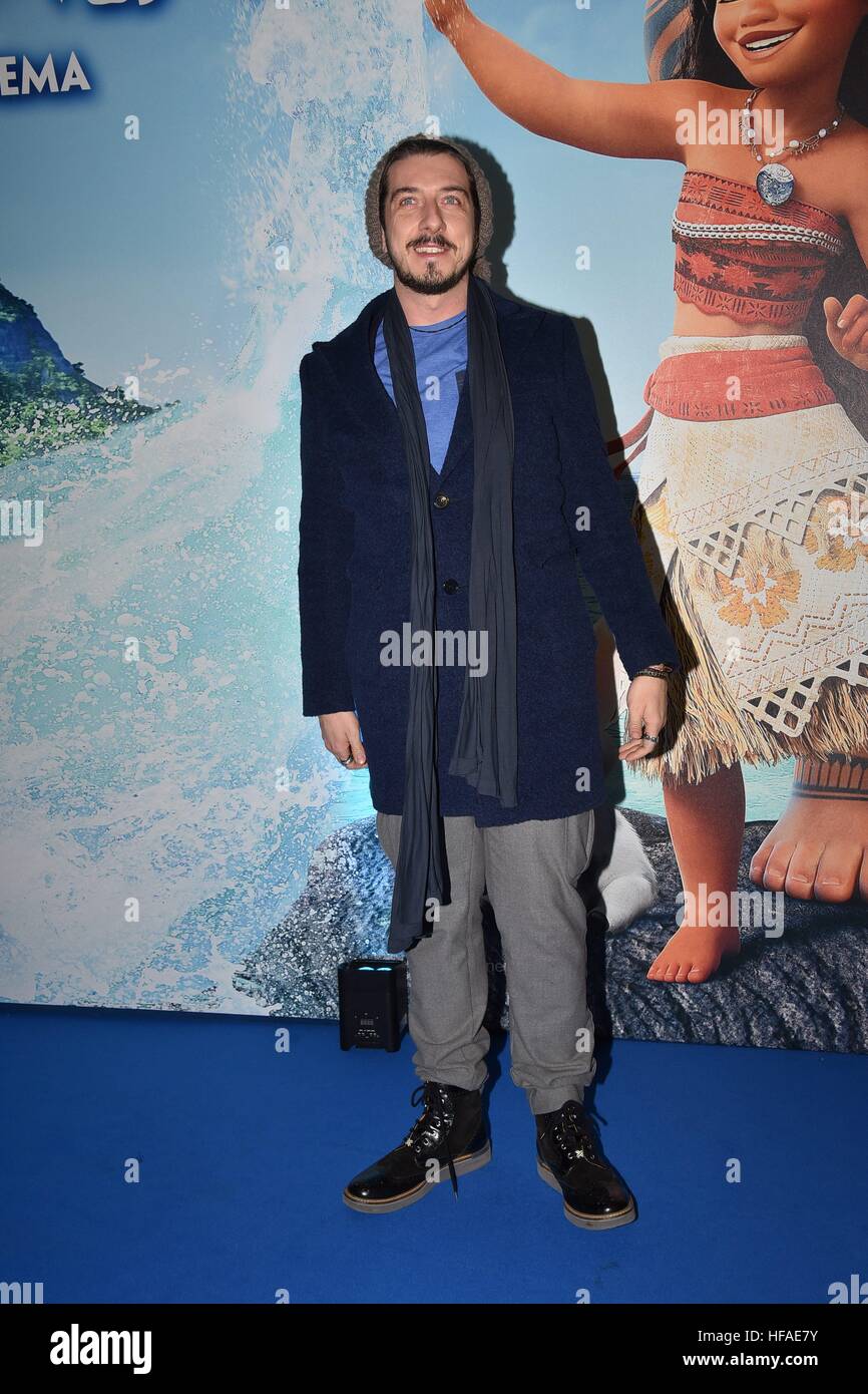 Paolo Ruffini attending the Italian premiere of Disney's 'Oceania,' at ...