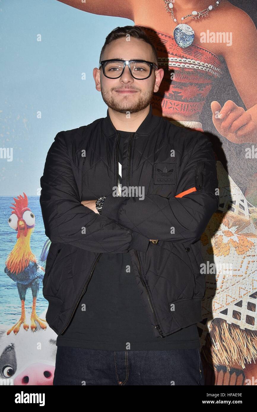 Rocco Hunt attending the Italian premiere of Disney's 'Oceania,' at the ...