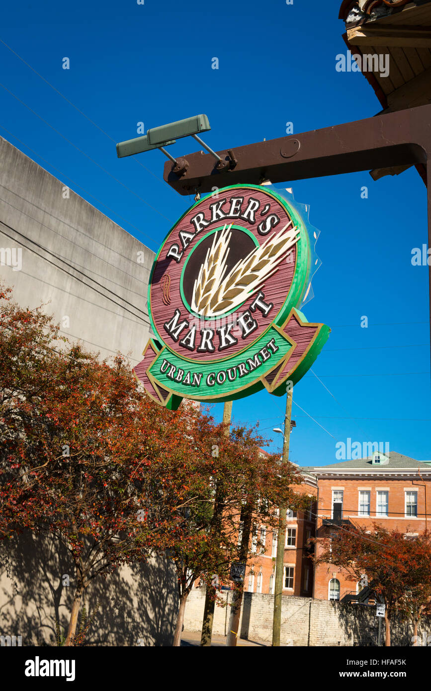 USA Savannah hanging sign Parkers Market Urban Gourmet