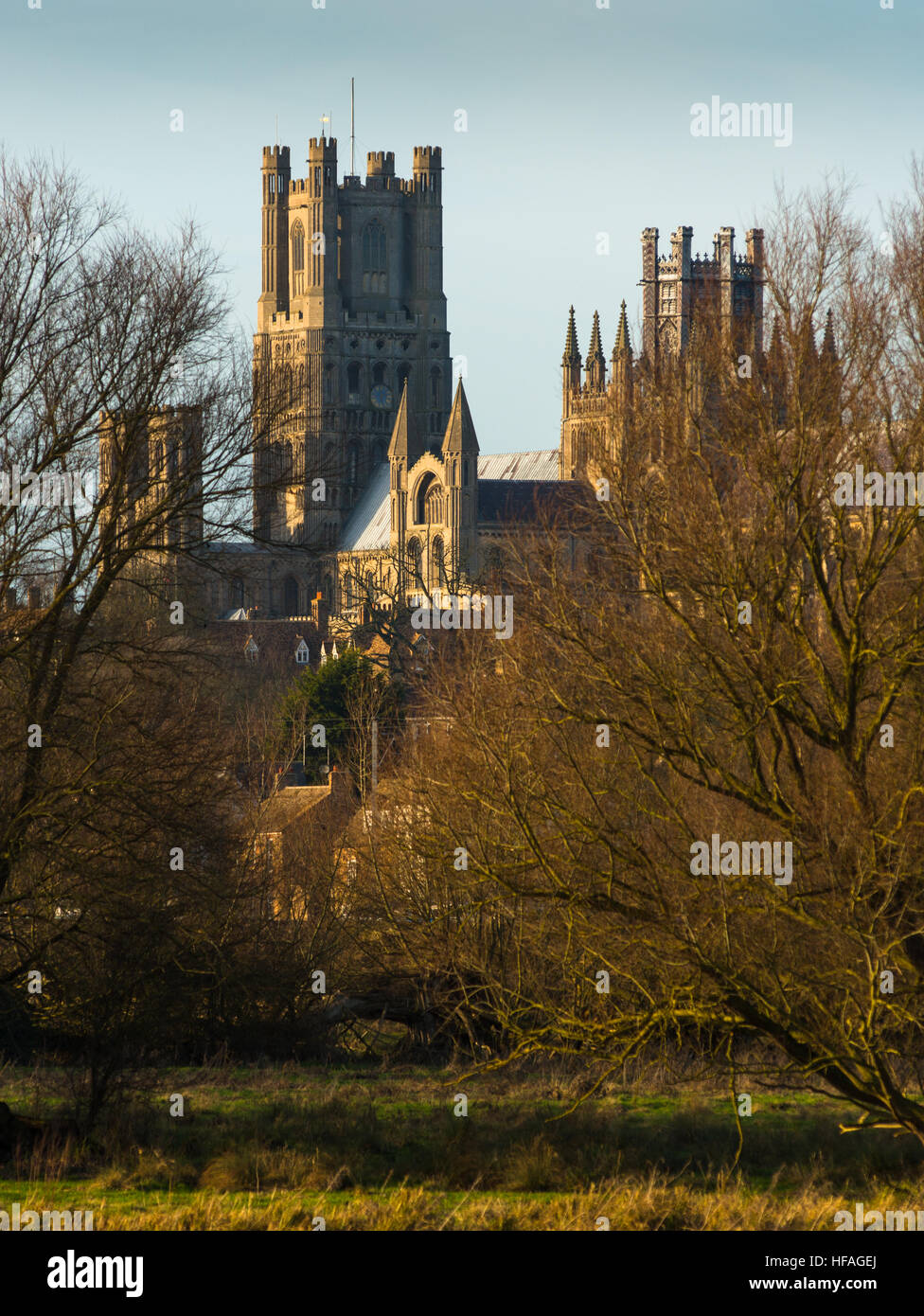 Ely Cathedral in Cambridgeshire. England. Stock Photo