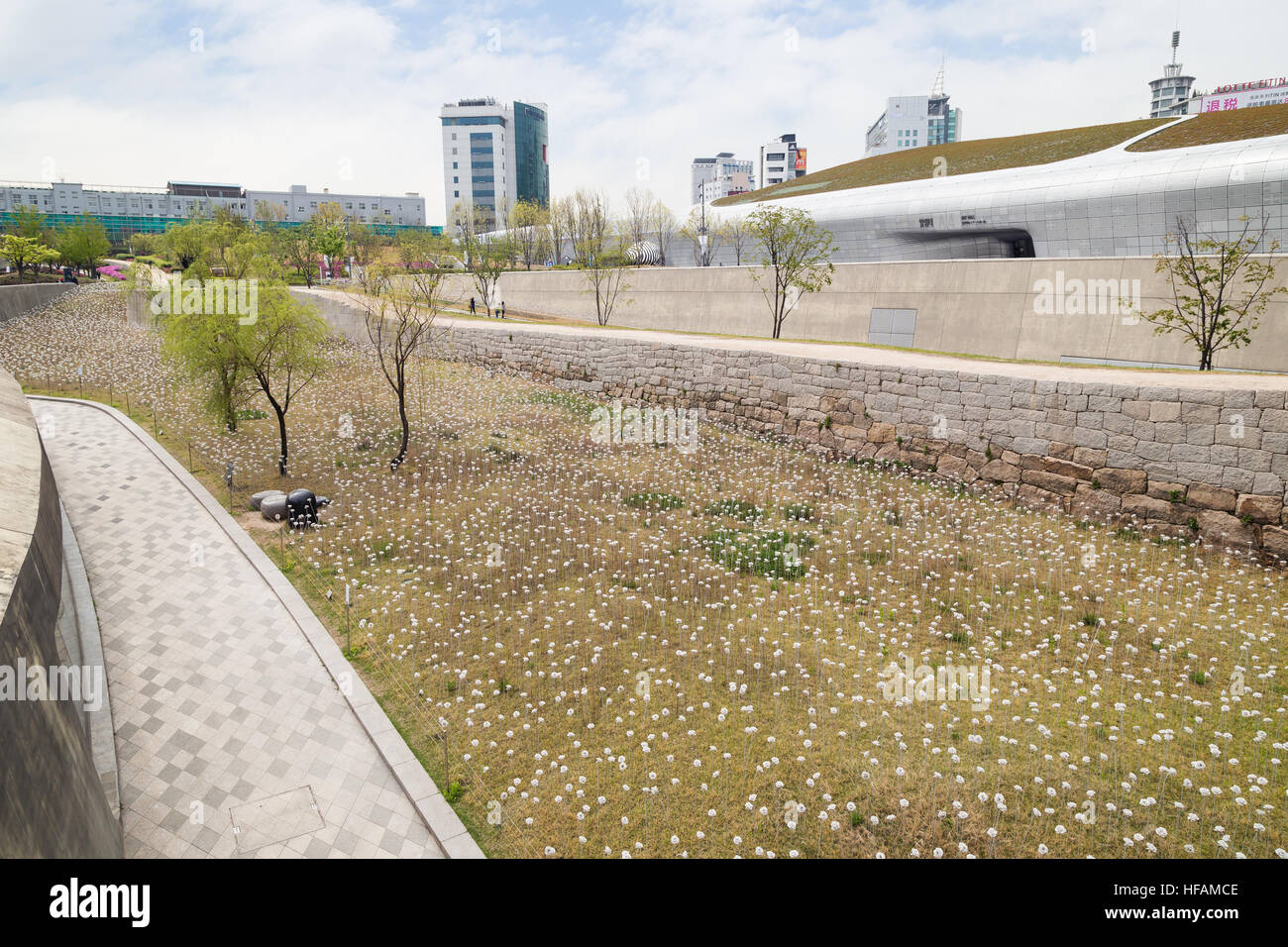 LED Rose Garden next to the Dongdaemun Design Plaza in Seoul, South