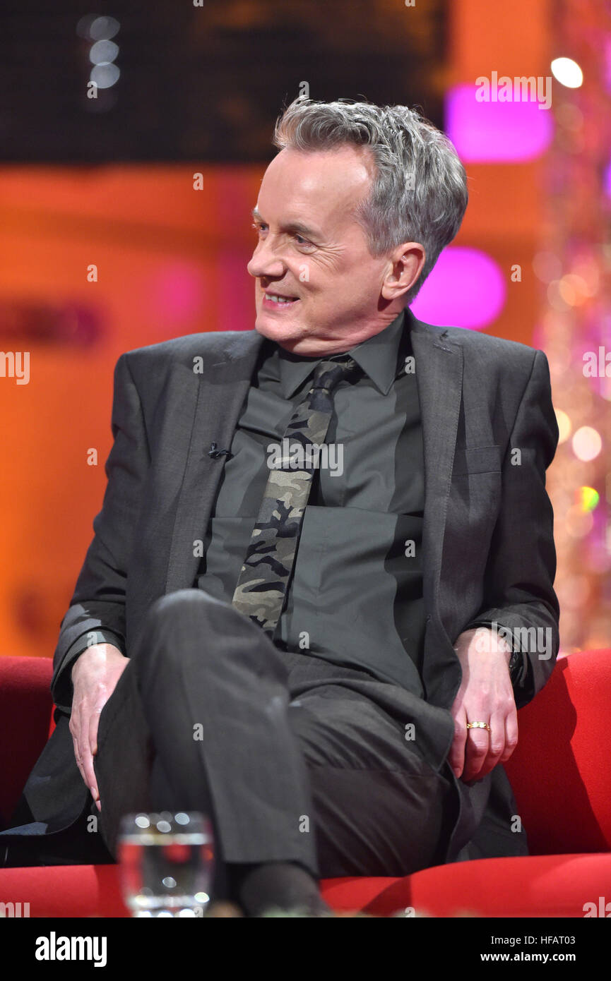 Frank Skinner during filming of the Graham Norton Show at The London Studios, south London, to be aired on BBC One on New Year's Eve. Stock Photo