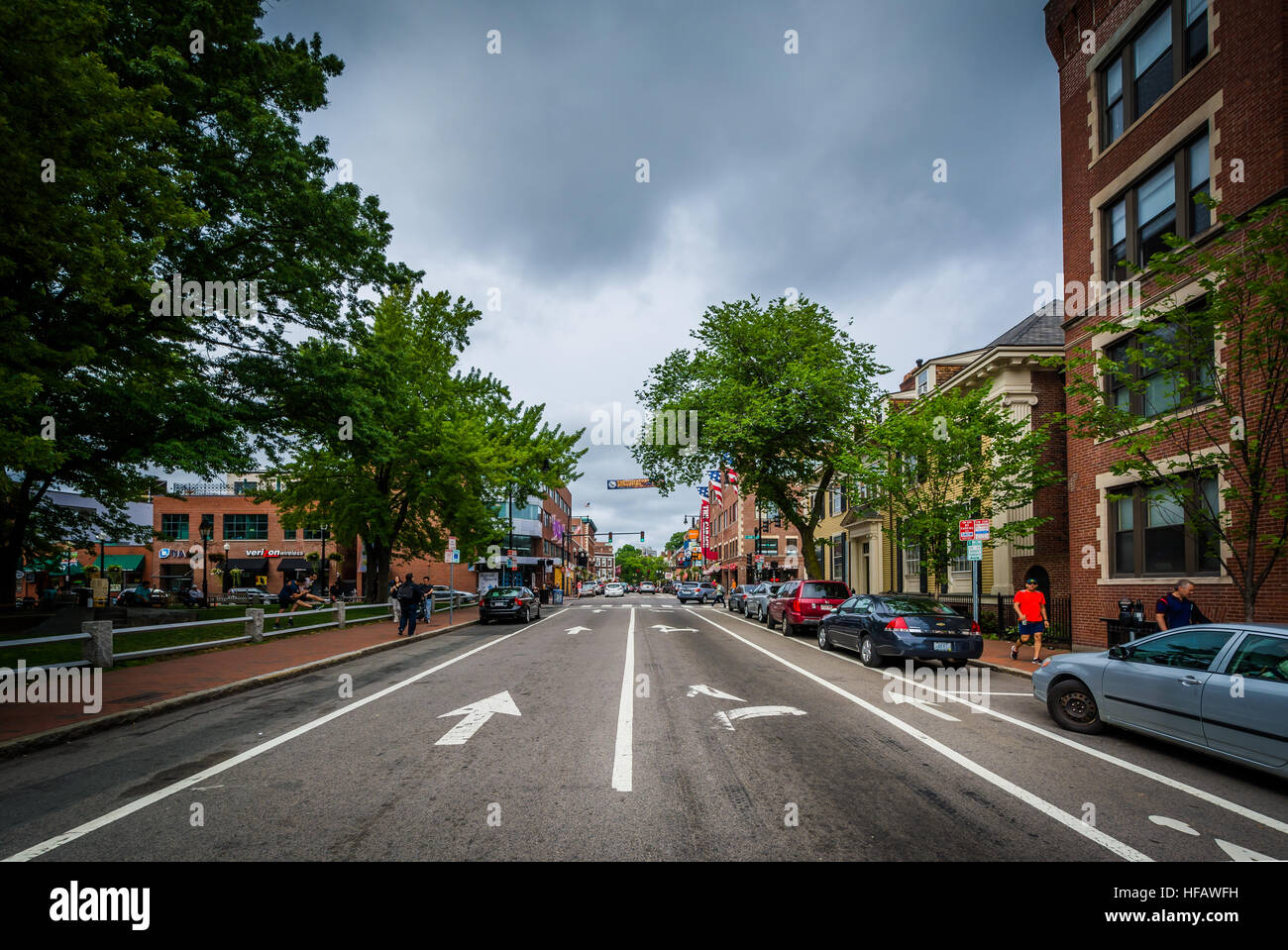 John F. Kennedy Street, at Harvard Square, in Cambridge, Massachusetts