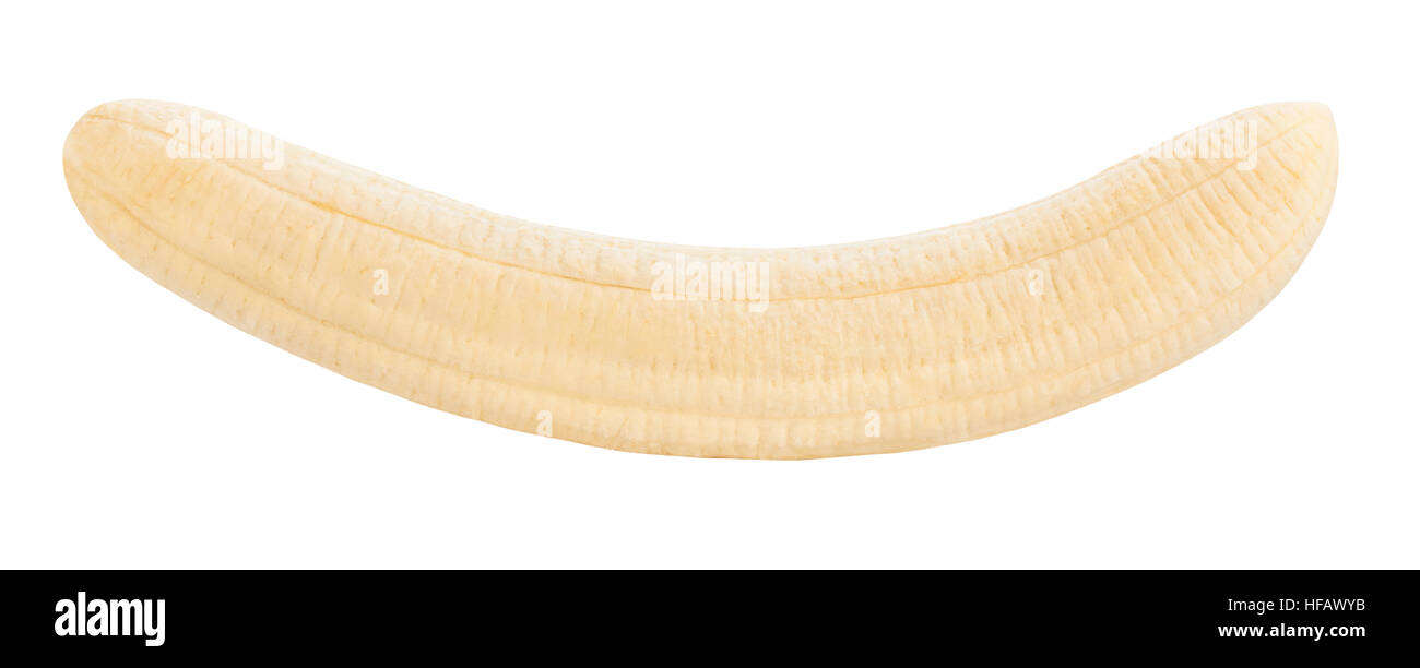 peeled banana isolated Stock Photo