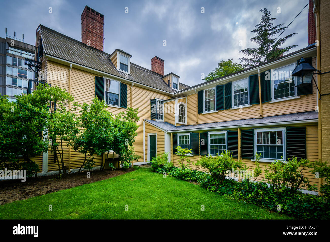 The Wadsworth House, at Harvard Yard in Cambridge, Massachusetts Stock