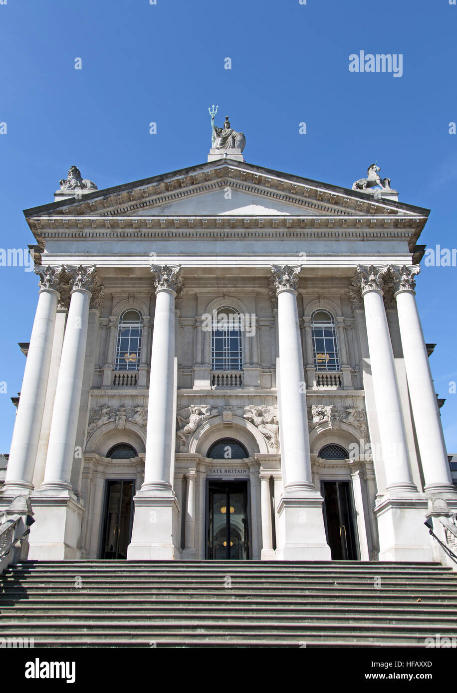 Tate Britain, the main gallery for British artists Stock Photo