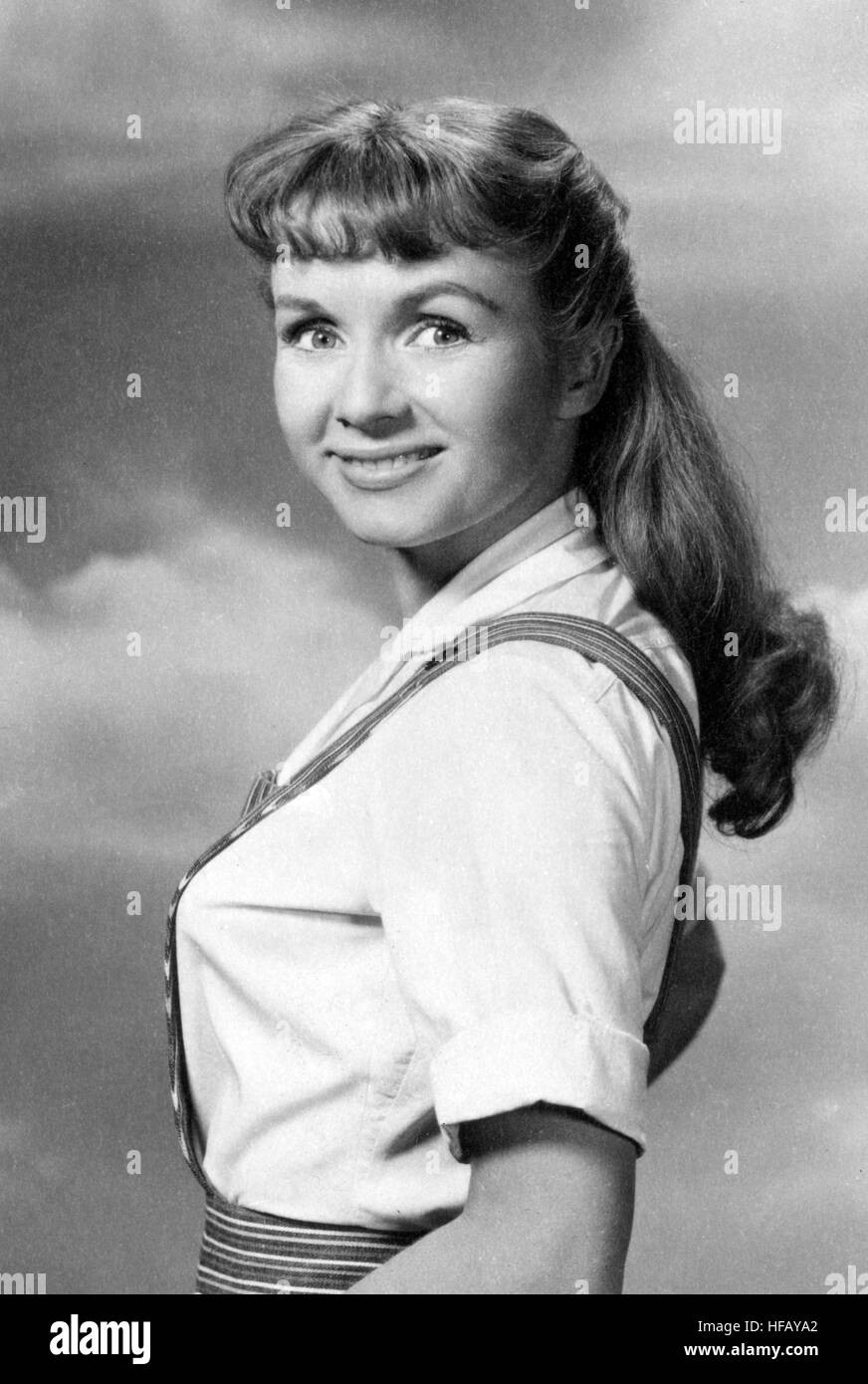 Film star Debbie Reynolds. *Neg corrupt. Scanned from print Stock Photo