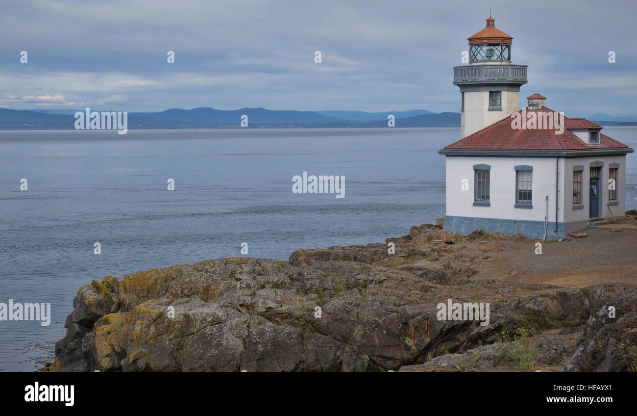 Lime Kiln Lighthouse Stock Photo