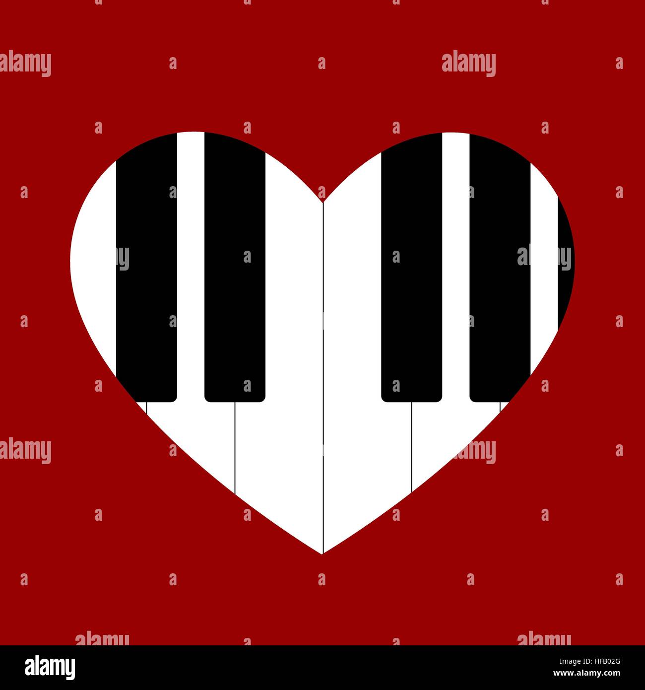 Heart Love Music Stock Vector Image Art Alamy