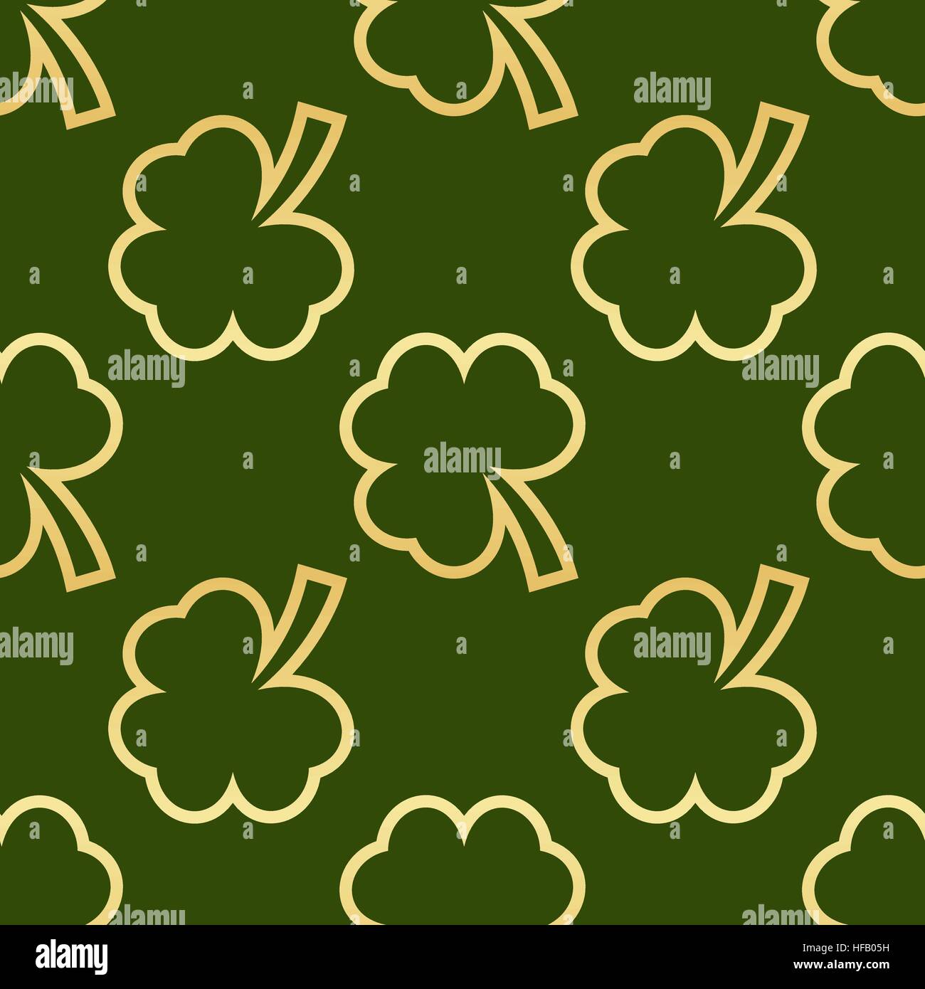Seamless green shamrocks Stock Vector Image & Art - Alamy