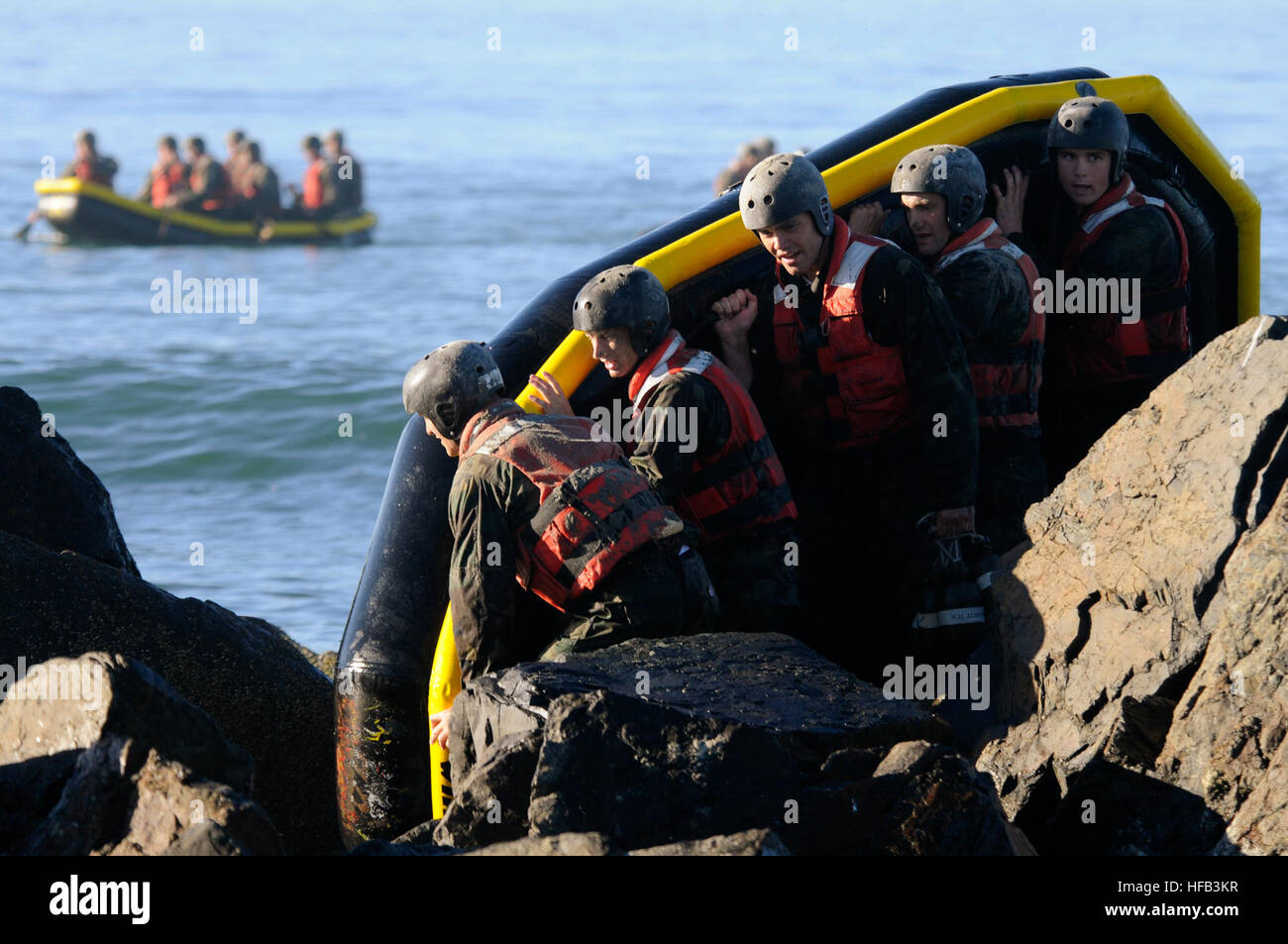 U.S. Navy SEAL candidates from Basic Underwater Demolition/SEAL (BUD/S